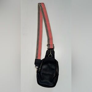 Anthropologie Urban Originals Slingbag - Black Vegan Leather Crossbody